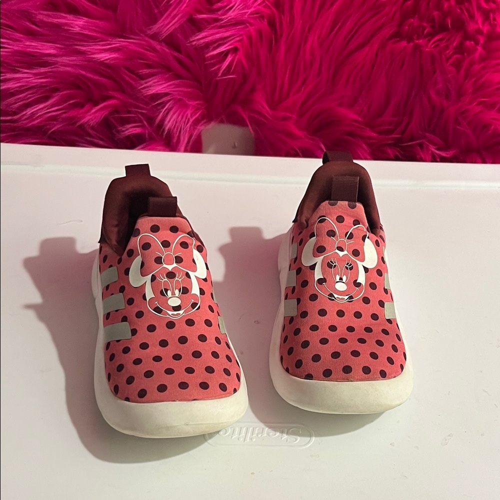 adidas Kids Red Polka Dot Sneakers